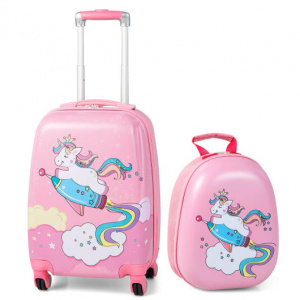 Suitcase and backpack Disney children’s luggage  / kids travel suitcase with roll-on wheels