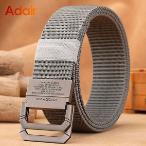 Men Casual Fabric Tactical Webbing Belts Nylon Canvas Jeans Belt Army Waist High Quality Luxury Designer Military Strap HB009