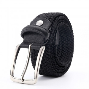 Belt Elastic For Men Golf  Leather Belt Male Canvas Stretch Braided Elastic Waist Belt 1-3/8" Wide Factory Direct Wholesale