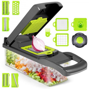 12 in 1 Multifunctional Mandoline Slicer Cutter Vegetable Choppers Adjustable Onion Potato Slicer Dicer Kitchen Vegetables Tools