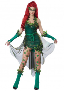 Poison Ivy Fancy Dress Cosplay Halloween Costume for Women