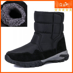 Men boots thicken fur non-slip waterproof snow boots men boots big size 40 - 48