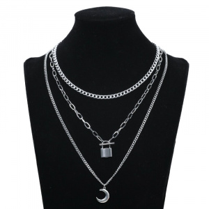 2021 Stainless Steel Aesthetic Chain Around The Neck Choker Pendant Necklace For Women Egirl Goth Grunge Punk Jewelry Bijouterie