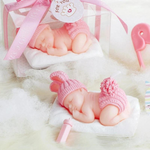 10pcs Children's party candle baby shower favor gift - Sleep Baby Smokeless candle kids Cute birthday candle party decoration
