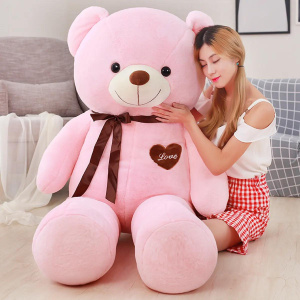 Plush Toy Teddy Bear Giant T-Shirt Soft Stuffed Animals Pillow Dolls Grilfriend Kids Wife Birthday Valentines Day Decoration