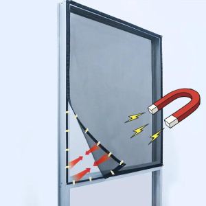 DTGJ NEW Magnetic Screen Windows Mosquito Net Black Invisible Fiberglass Mesh Air Tulle Anti insect fly Curtains