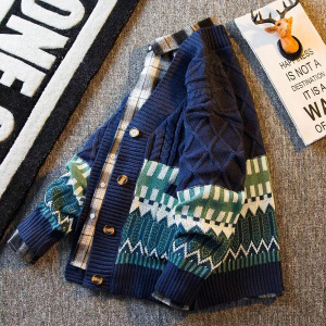 Cardigan Oversized Sweater Men Pullover Hip Hop Streetwear Loose Knitwear Harajuku Knitted Sweater Coat
