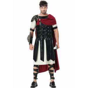 Medieval Roman Royal Knight Spartan Warrior Cosplay Halloween Costume For Men Adult Carnival European Gladiators Soldier Cloak