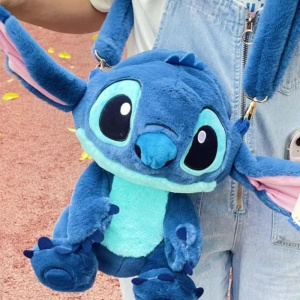 8 inch Disney Stitch Backpacks Plush Zipper Small Schoolbags for Girl Kawaii Cartoon Purse Bags Star Baby Doll Bag Crossbody Bag