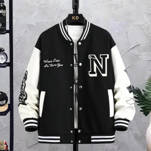Loose-fit Men's Baseball Jacket American Style Couple Costume For Men Trendy Brand Casual Scene Top