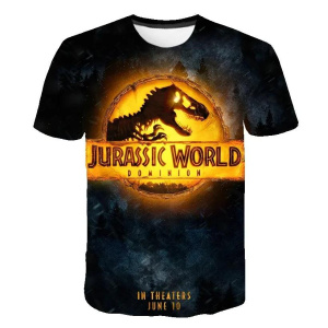 3D Dinosaur Clothing O-neck Short Sleeve Jurassic World Pattern T-Shirt Daily Casual Extra large Men Clothing