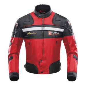 DUHAN Motorcycle Jacket Man Motocross Racing Pants Body Armor Moto Protection Clothing Set With Removeable Linner