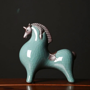 Internet Famous Horse Ornaments, Ceramic Decorative Ornaments, Home, Living Room, Foyer, TV Cabinet, Wine Cabinet