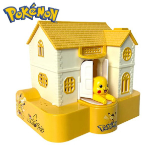 Pokemon Piggy Bank House Anime Cartoon Pikachu Electronic Music Plastic Money Box Steal Coin Bank Pokémon Kid Toys Gifts