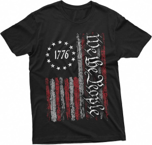 The People Tee Shirt 1776 for Independence Day Graphic USA Flag T-Shirt