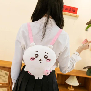 Backpack Hachiware Miniso Chiikawa Backpack Doll Super Ins Cute Cartoon Bag Usagi Soft Travel Portable Decoration Girls Gift
