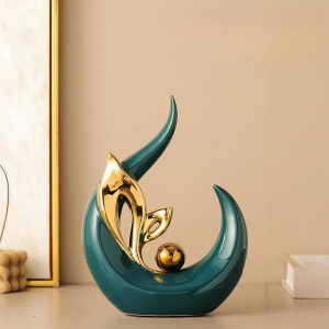 Creative Luxury Living Room Decoration Ceramic Statues Nordic Sculptures Office Desk Accessories Room Atmosphere Decoration