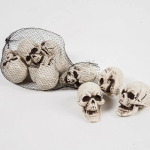 10Pcs Halloween Mini Skeleton Head Terrifying Table Decor Skull Heads Scary Props Halloween Decor Props Skulls Decoration