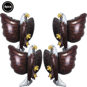 4pcs 3D Giant Eagle Foil Balloons Eagle 4th of July Balloons Bird Party Decoration for Boys Baby Shower Birthday Party Supplies