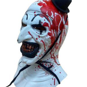 MaskArt The Clown Cosplay Movie Terrifier  Art The Clown Cosplay Costume Jumpsuit Mask Halloween Costumes Mask for Men Women