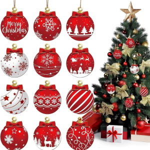 12Pcs Christmas Decoration For Christmas Tree As Accessory For Home Decor Xmas New Year Party
