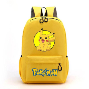 Pokemon Pikachu Backpack Anime Cartoon Charmander Squirtle SchoolBag Boys Girls Large Capacity Student Stationery Storage Bag