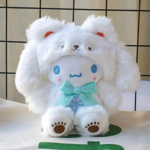 Kawaii Kuromi Keychain Juguetes De Peluche Cinnamoroll My Melody Llavero Pompompurin Cartoon Room Decor Outdoor Fun Pendant Doll