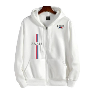 Men's Zipper Jacket All Season Popular Hooded Long Sleeve Sweatshirts France Fashion Streetwear Coat Daily Casual Sport Hoodie