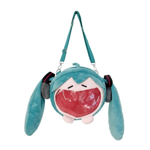 Hatsune Miku Shoulder Bag New Backpack Cute Anime Girl Plush Cartoon Kawaii Knapsack Student Bag Packet Kids Gifts Toys