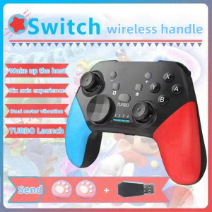 Kirby Switch Pro Gamepad Supports PC Win10 Switch To Wireless Console With Dual Motor Vibration Game Anime Accessories