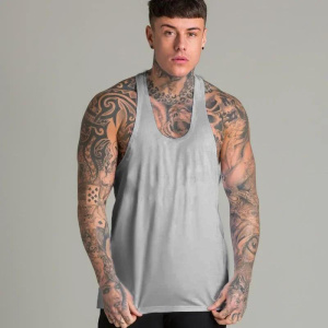 Men Running Vest Quick Dry Fitness Sport Sleeveless Shirt Man Cotton Gym Tank Top Training Singlets Vest Man Sportswear