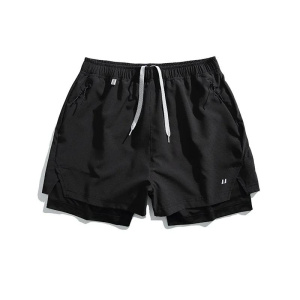 Unisex 2-in-1 Quick-Dry Cooling Sport Shorts | Anti-Ride Up Design for Cycling & Gym | Breathable Lightweight Fabric 8 Colors