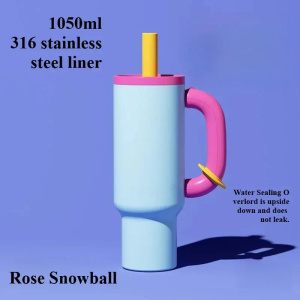 NEW 40oz Tumbler Thermos Bottle Stainless Steel Insulation Coffee Cup with Handle and Straw Portable Kettle Travel Car Ice Cup