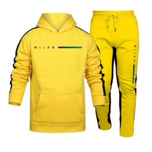 Italy Fashion Men's Tracksuit Hoodies Sweatpants High Quality Male Daily Casual Sports Jogging Suit Warm Outfits
