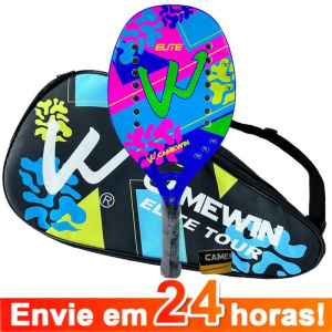 Beach Tennis Racket for Kids Beginner Training Carbon Fiber With Eva Surface Elite Rackets With Bag Cover Fashion Comfortable