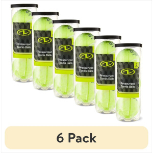 (6 pack) Pressurized Tennis Balls, 3 Count