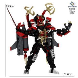 Classic Horror Game Skibidi Toilet Series Building Blocks Titan Zombie Monitor King DIY Bricks Toys For Kids