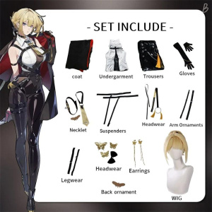 Zenless Zone Zero Evelyn Chevalier Cosplay Costume Uniform Wig Halloween Party Costumes Anime Masquerade Women Game