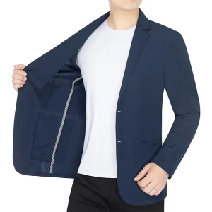 New Men Mesh Breathable Blazers Jackets High Quality Male Quick Drying Blazers Coats Man Business Casual Suits Coats 4XL