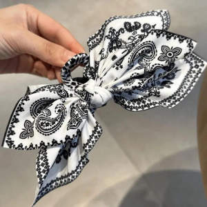New Women's Hair Clips Double-sided Paisley Bow Grabs Seaside Vacation Fashion Popular Hair Accessories for Girl