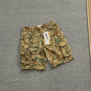 Camouflage work pants for men's big pocket shorts for outdoor sports and casual five-point mid-size pants