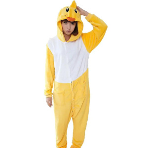 Duck Kigurumi Carnival Costume for Couples Pajamas Women Man Kids Party Full Body Sleepwear Clothes Onesie Family Sleep Jumpsuit