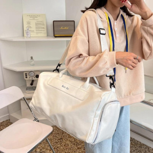 Large Capacity Business Travel Bag Women's Sports Fitness Bag Simple Handheld Travel Bag Single shoulder Slant Cross Bag Trendy