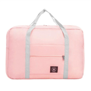 Durable Polyester Travel Handbag Large Capacity Waterproof Duffle Bag Solid Color Foldable Clothes Organizer Women & Men