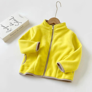 Boys Girls Coat Kids Fleece Jackets Warm Casual Outwear Children Zipper Fashion Clothes 3-10 Years Old