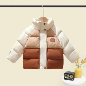 Boys Girls Down Coats Children Warm New Parkas Kids Stand Collar Jackets Toddler Fashion Thicken Windproof Clothing