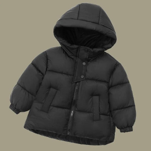Children Down Jackets Boys Thick Warm Coats Kids Hooded Outerwear Girls Fashion Solid Color Parkas New Toddler Clothing