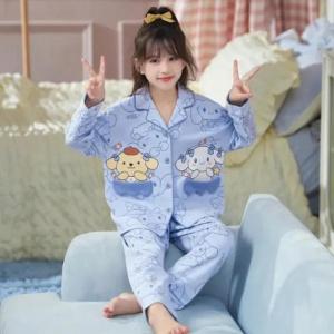Lovely Pajamas Sets Brand Clothing Girls Boys Kids Cartoon Suit Lightweight Casual Fashion Home Clothes Breathable