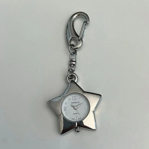 Original Star watch clock keychain Vintage japanese trinkets Adjustable bag charms Creative Pendant accessories Birthday Gift