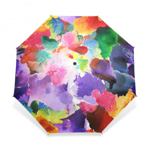 Vintage Gorgeous Colorful Floral Pattern Umbrellas Women Rain Automatic Umbrella for Child Girl Gift Rain Gear Dropshipping